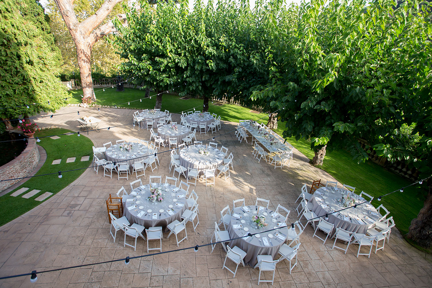 Jardín Pino En Masia Mas Coll | Espacio Para Bodas En Alella - Barcelona