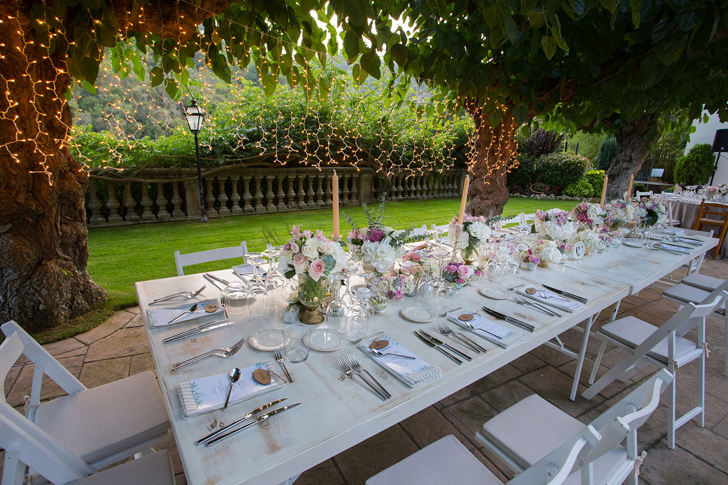 Jardín Pino En Masia Mas Coll | Espacio Para Bodas En Alella - Barcelona