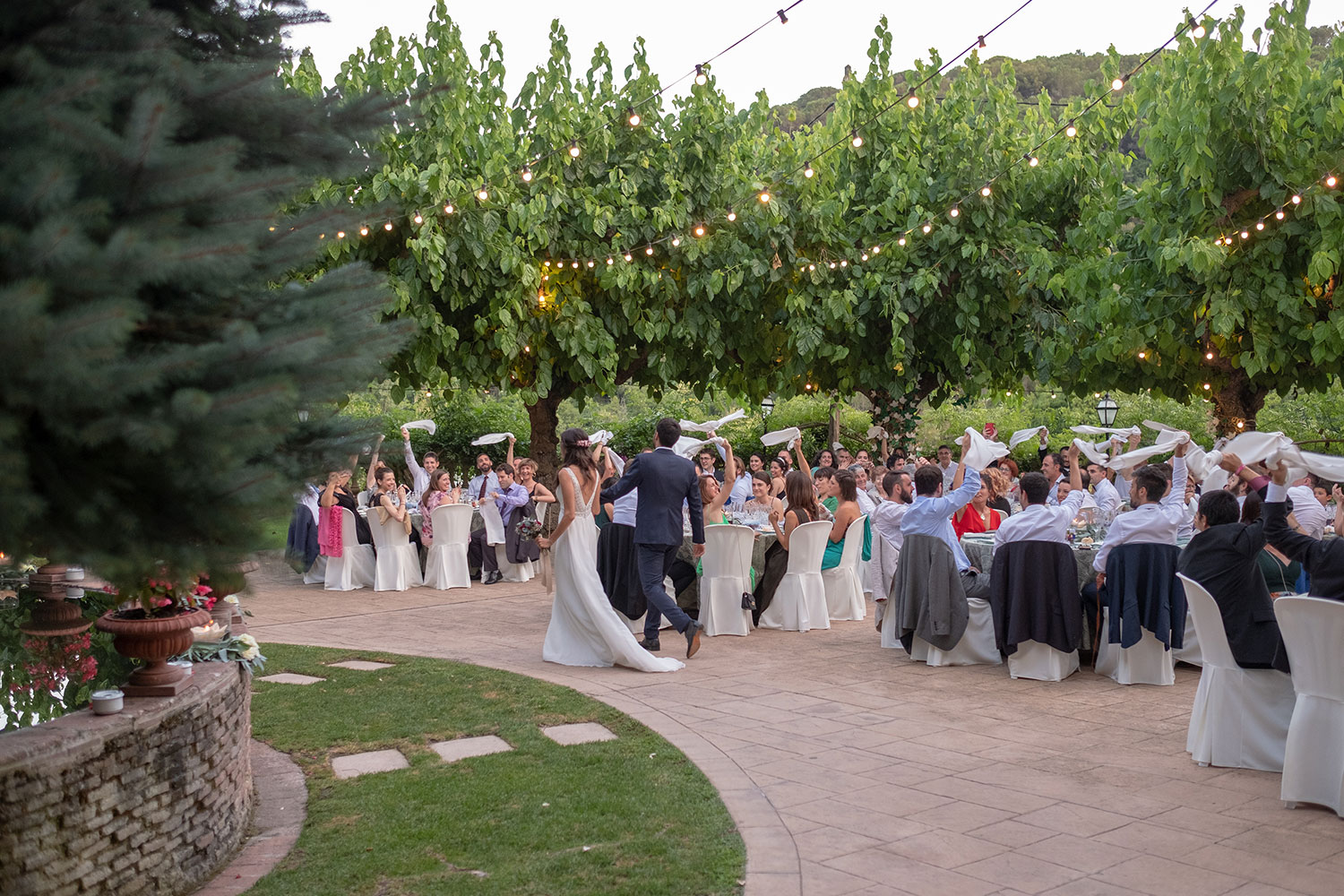 Jardín Pino En Masia Mas Coll | Espacio Para Bodas En Alella - Barcelona